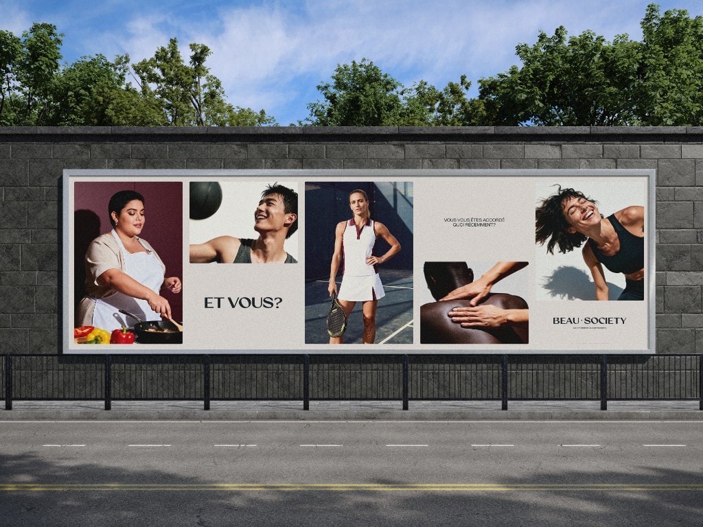 Affichage extérieur Beau Society