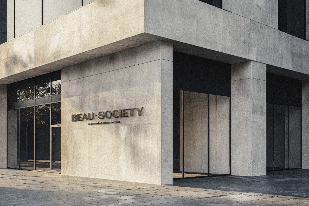 Signalétique façade Beau Society