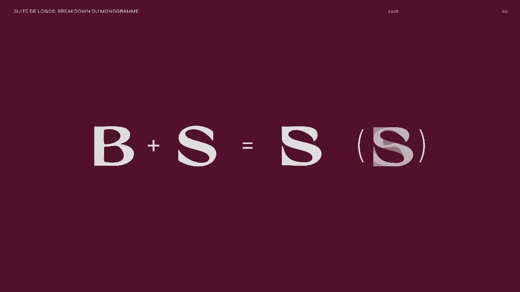 Breakdown du monogramme BS