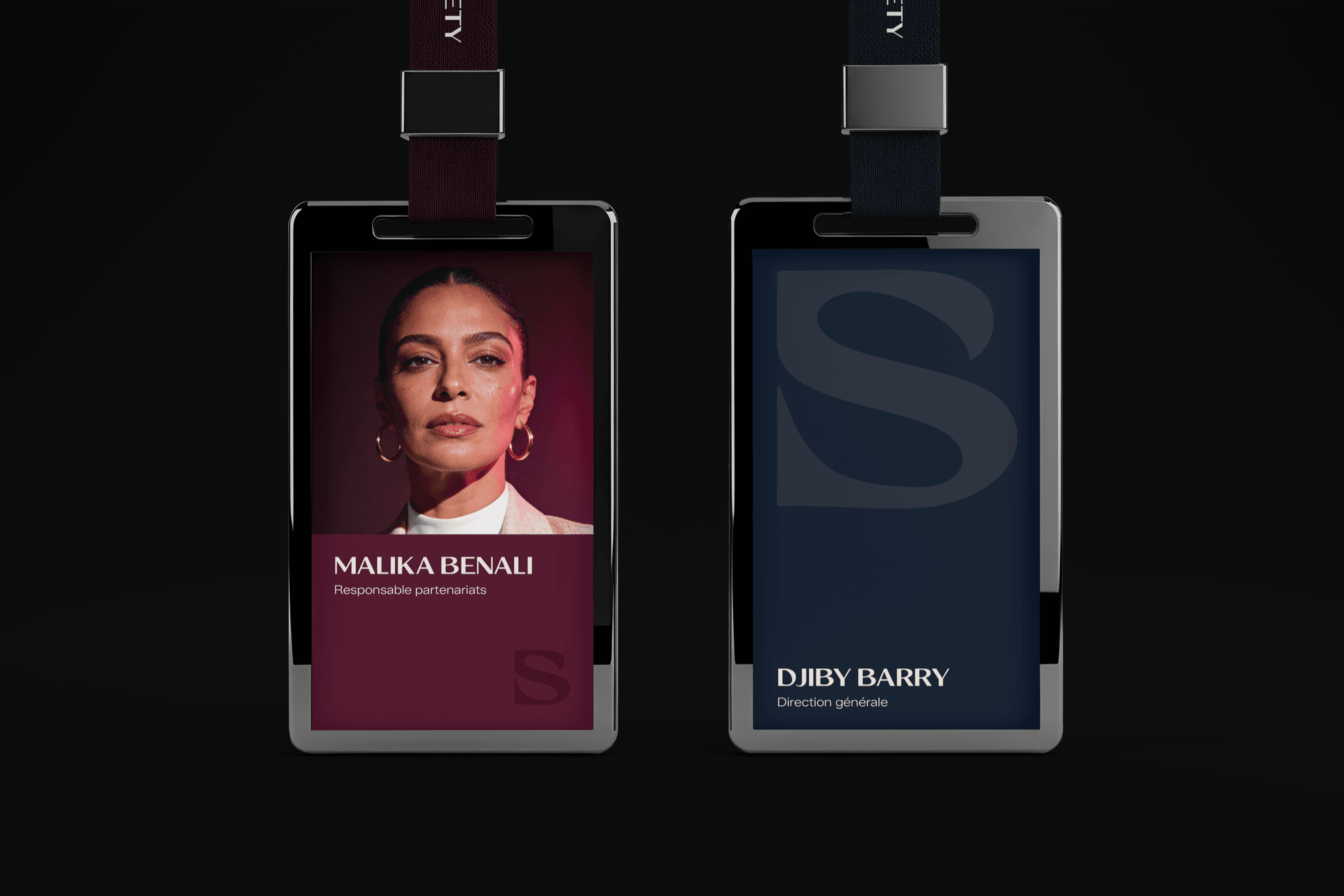 Application de la marque — badges staff